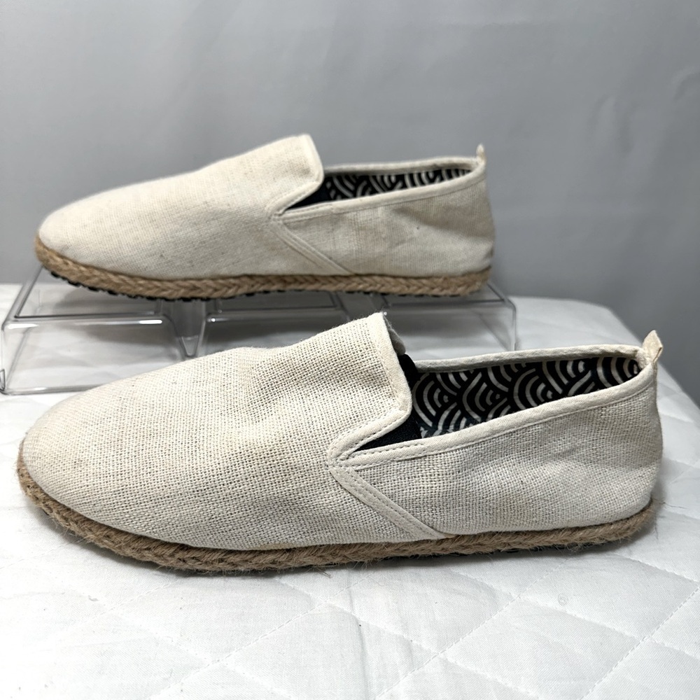 Lanna Soles Womens Size 9 Espadrilles Shoes Slip On Flats Padded Comfort Cotton